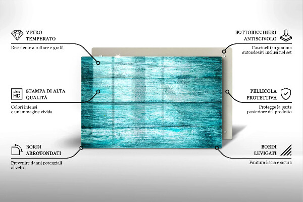 Herdabdeckung Vintage Holzbretter