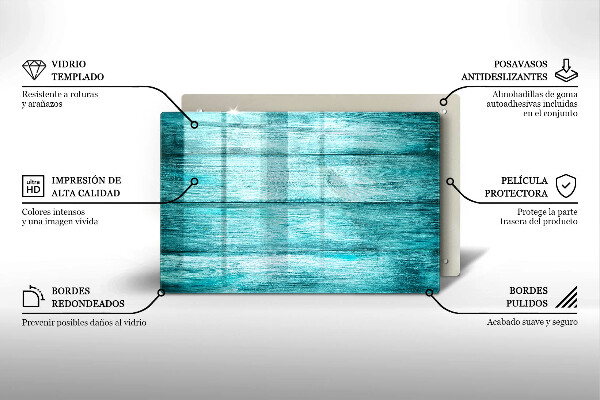 Herdabdeckung Vintage Holzbretter