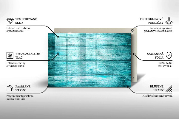 Herdabdeckung Vintage Holzbretter