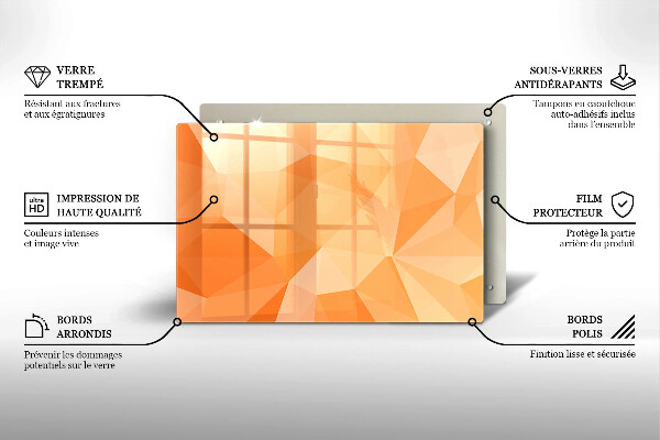 Herdabdeckung Geometrischer Hintergrund