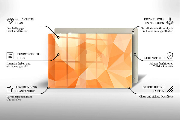 Herdabdeckung Geometrischer Hintergrund
