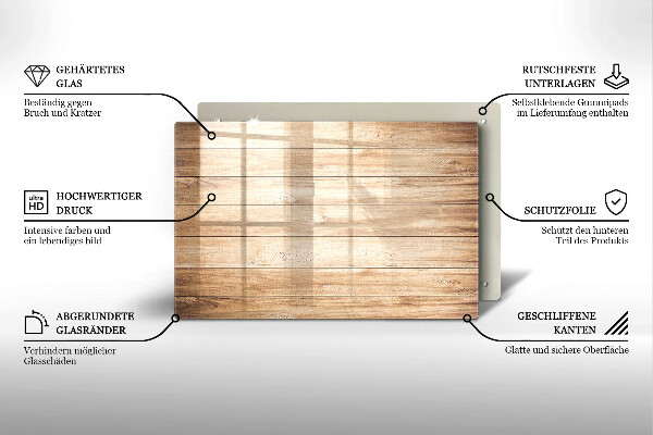 Herdabdeckung Holzbretter