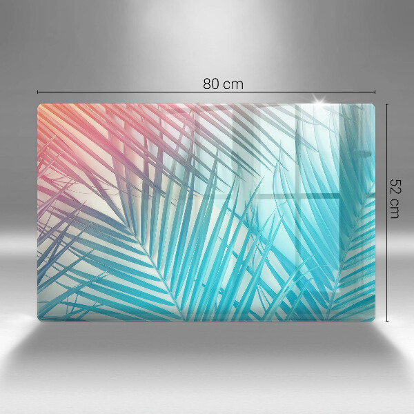 Herdabdeckung Pastellblätter