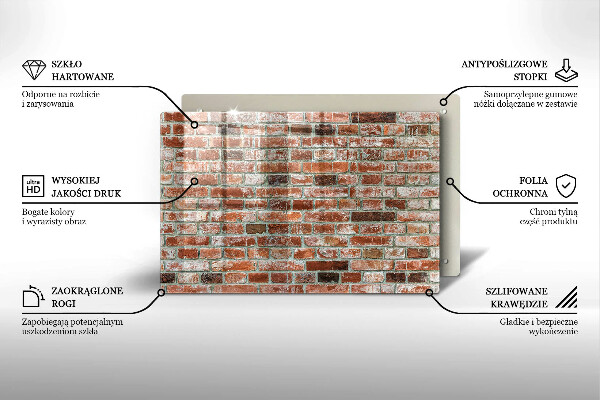 Herdabdeckung Alte Backsteinmauer