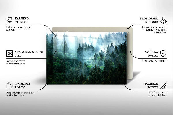 Herdabdeckung Wald im Nebel