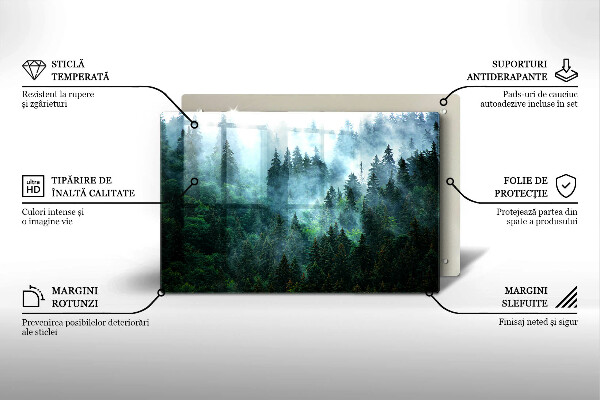 Herdabdeckung Wald im Nebel