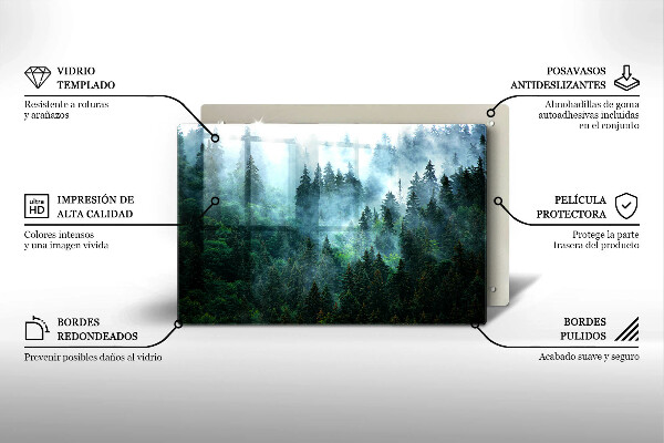 Herdabdeckung Wald im Nebel