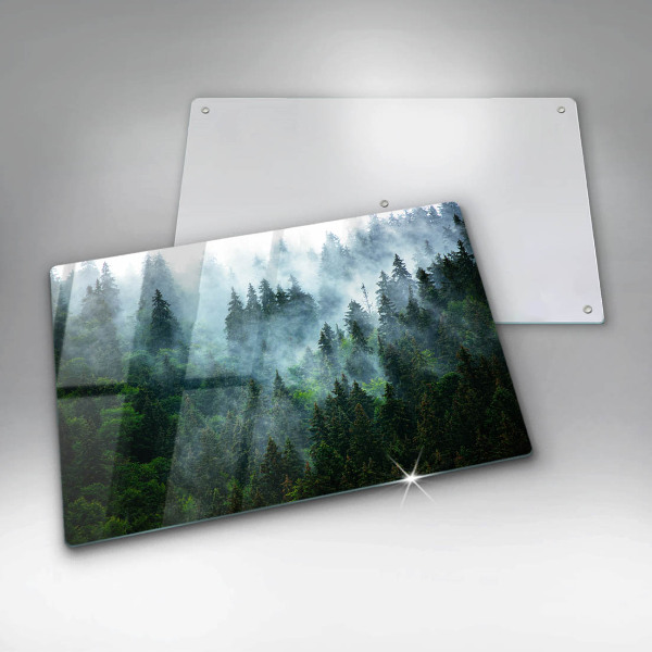 Herdabdeckung Wald im Nebel