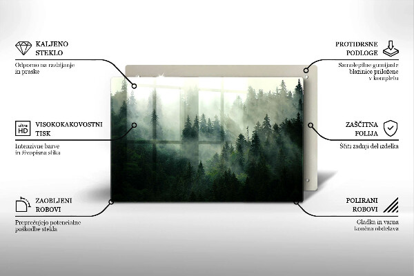 Herdabdeckung Nebelige Waldlandschaft