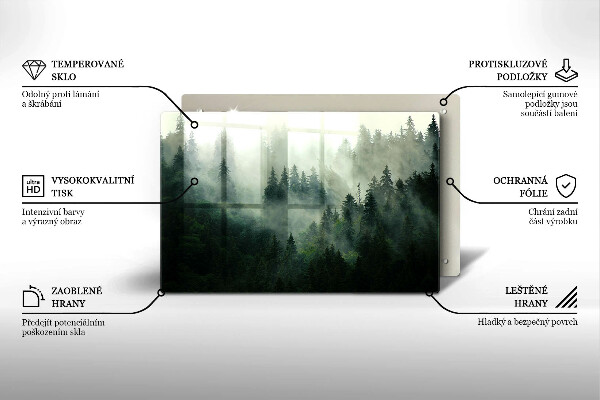 Herdabdeckung Nebelige Waldlandschaft
