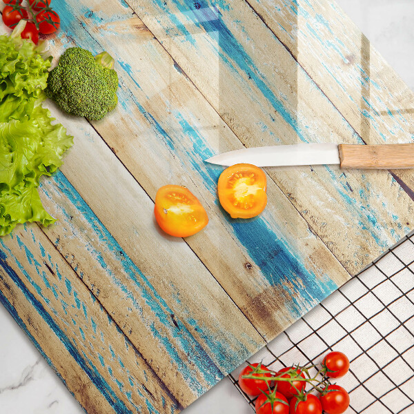 Herdabdeckung Retro-Holzbretter