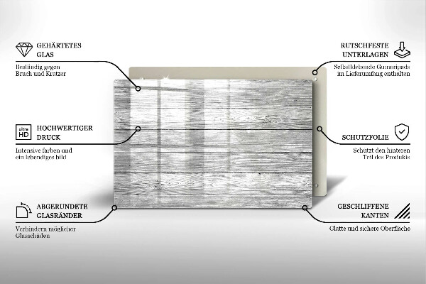 Herdabdeckung Alte Holzbretter