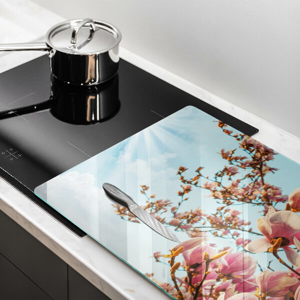 Herdabdeckung Rosa Blumenbaum