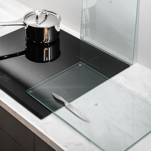 Herdabdeckung transparent 2x30x52 cm