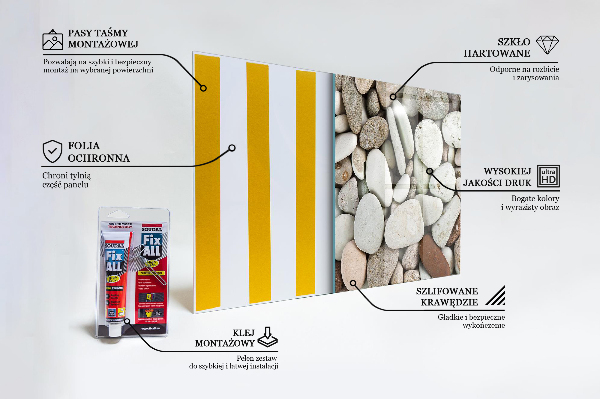 Küchenrückwand Fliesenspiegel Steiniger Strand