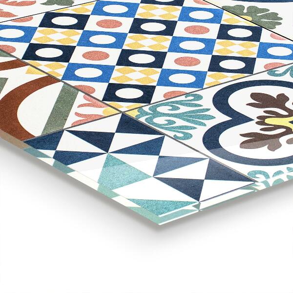 Küchenrückwand Fliesenspiegel Portugiesische Mosaikornamente