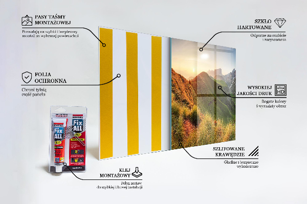 Küchenrückwand Fliesenspiegel Sonnenaufgang über der Berglichtung