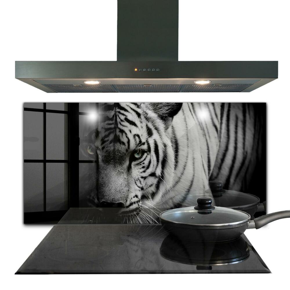 Küchenrückwand Spritzschutz Weißer Sibirischer Tiger