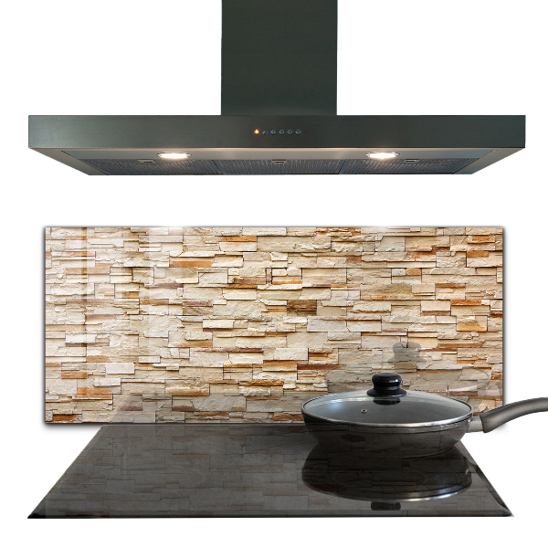 Küchenrückwand Fliesenspiegel Natursteinmauer