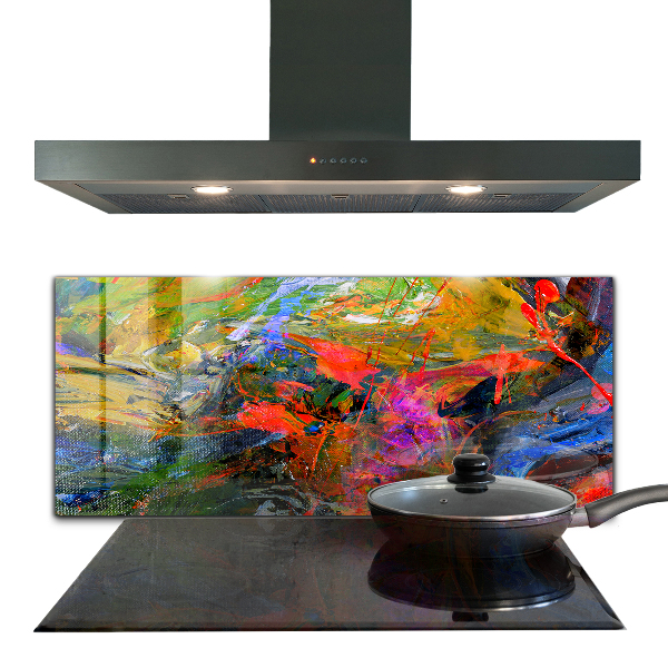 Küchenrückwand Spritzschutz Farbexplosion