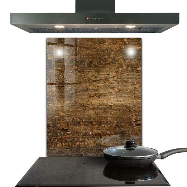 Küchenrückwand Fliesenspiegel Dunkles Eichenholz