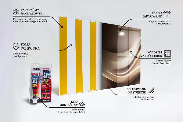 Küchenrückwand Spritzschutz Abstraktion von Energiewellen