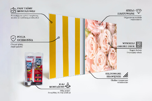 Küchenrückwand Spritzschutz Strauß zarter Rosen