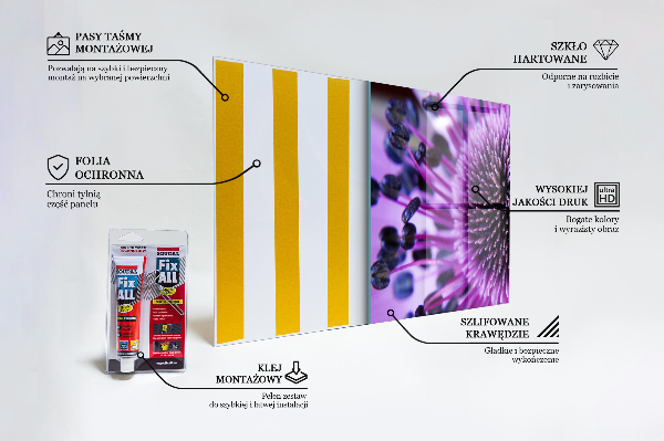 Küchenrückwand Spritzschutz Lila Blume