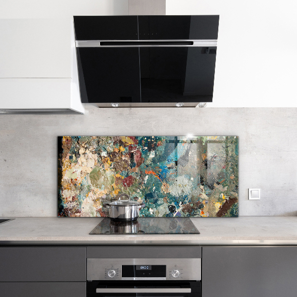 Küchenrückwand Fliesenspiegel Ölfarben-Textur