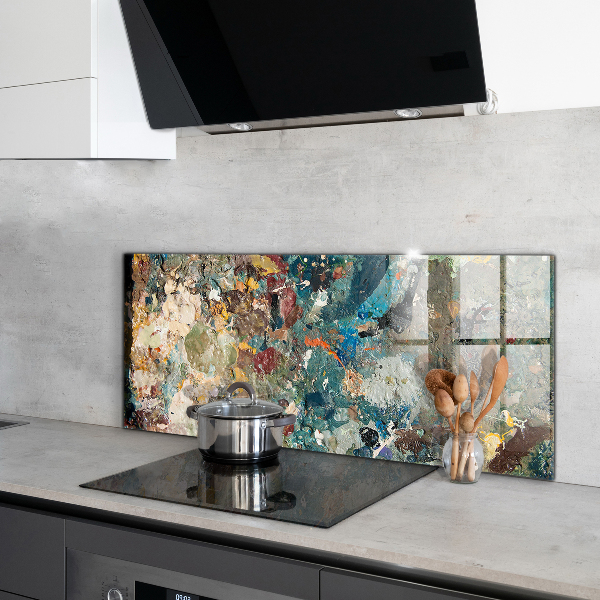 Küchenrückwand Fliesenspiegel Ölfarben-Textur