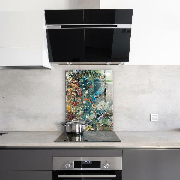 Küchenrückwand Fliesenspiegel Ölfarben-Textur
