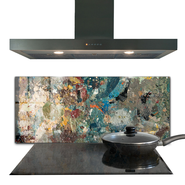 Küchenrückwand Fliesenspiegel Ölfarben-Textur