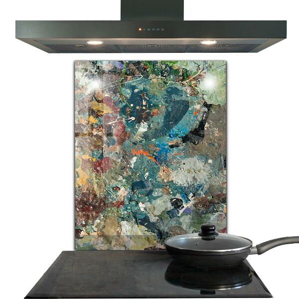 Küchenrückwand Fliesenspiegel Ölfarben-Textur