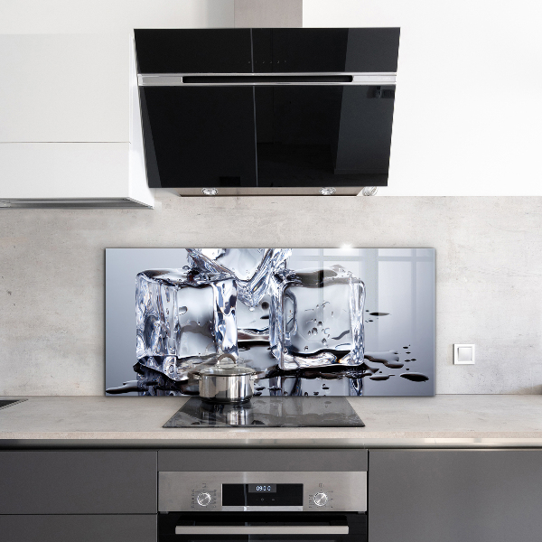 Küchenrückwand Spritzschutz Erfrischung mit Eiswürfeln