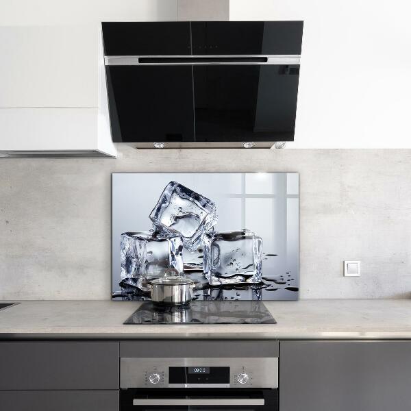 Küchenrückwand Spritzschutz Erfrischung mit Eiswürfeln