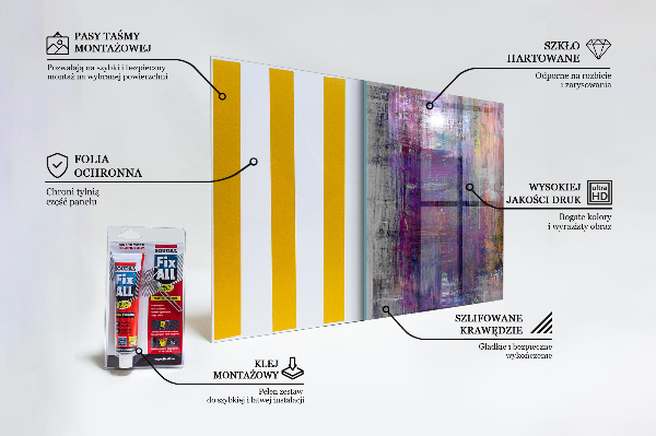 Küchenrückwand Spritzschutz Abstraktes Gemälde