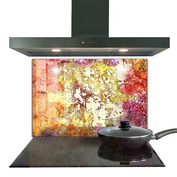 Küchenrückwand Spritzschutz Orangefarbene Abstraktion