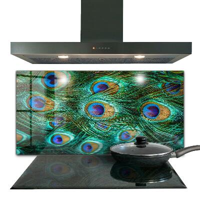 Küchenrückwand Fliesenspiegel Pfauenfedern schöne Natur