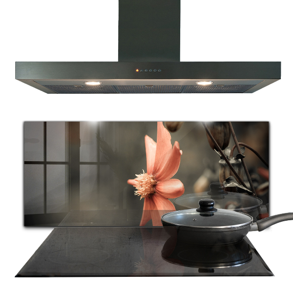 Küchenrückwand Spritzschutz Vintage Blütenknospe