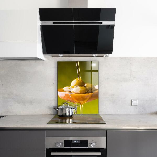 Küchenrückwand Spritzschutz Frisch gepresstes Olivenöl