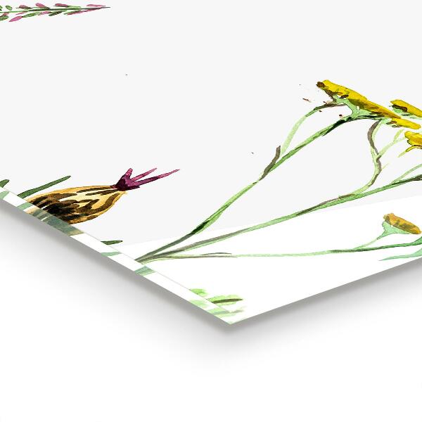 Küchenrückwand Spritzschutz Wiese mit bunten Blumen