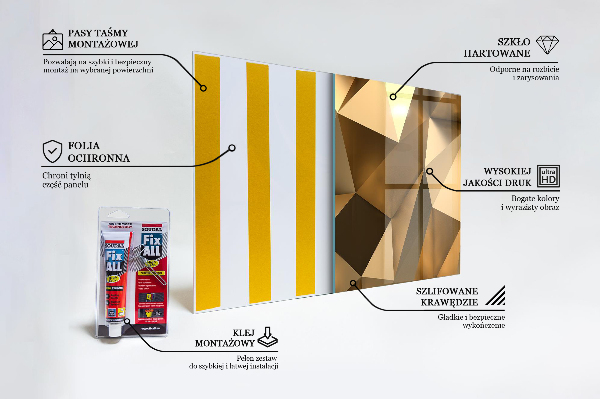 Küchenrückwand Fliesenspiegel Metallische geometrische Textur