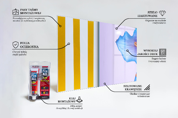 Küchenrückwand Spritzschutz Wunderschöne blaue Lilie