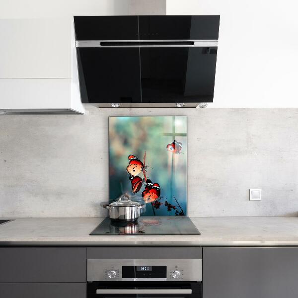 Küchenrückwand Spritzschutz Zarter Schmetterling im Wind