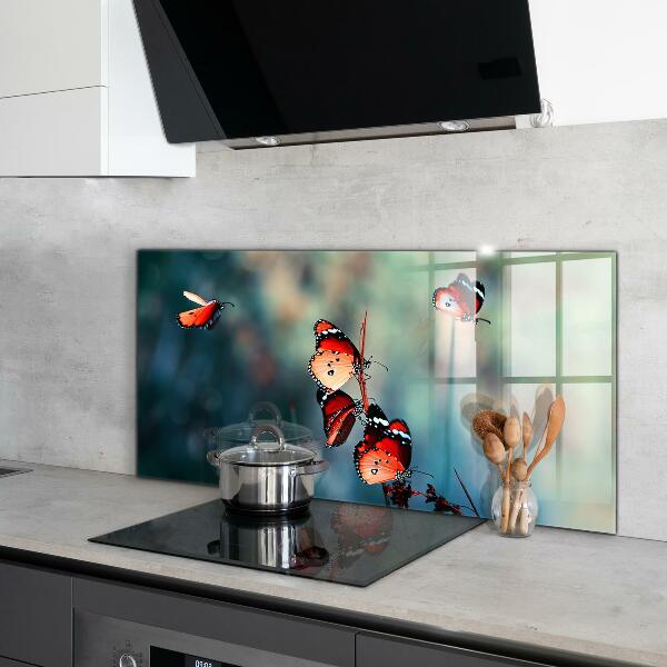 Küchenrückwand Spritzschutz Zarter Schmetterling im Wind