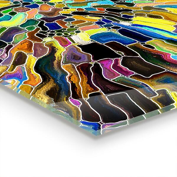 Küchenrückwand Fliesenspiegel Ausgefallenes buntes Mosaik