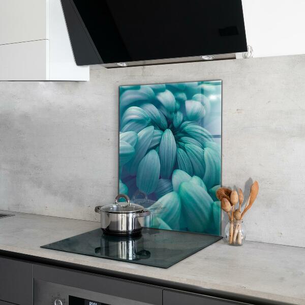 Küchenrückwand Spritzschutz Blaue Chrysantheme
