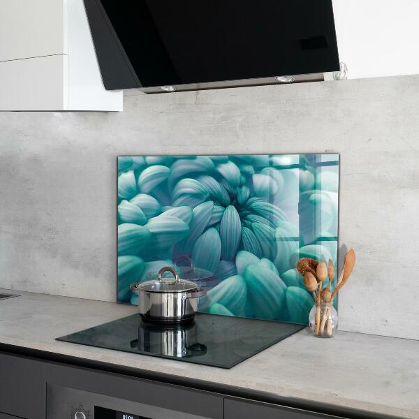 Küchenrückwand Spritzschutz Blaue Chrysantheme