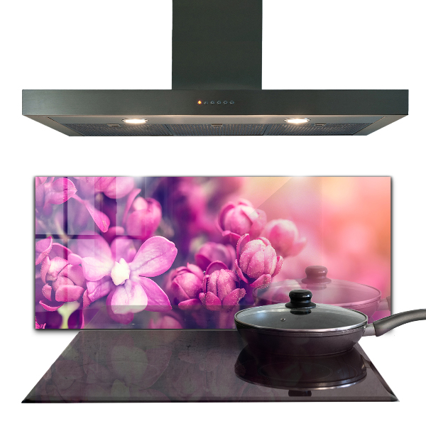 Küchenrückwand Spritzschutz Rosa Lilien natürliche Schönheit