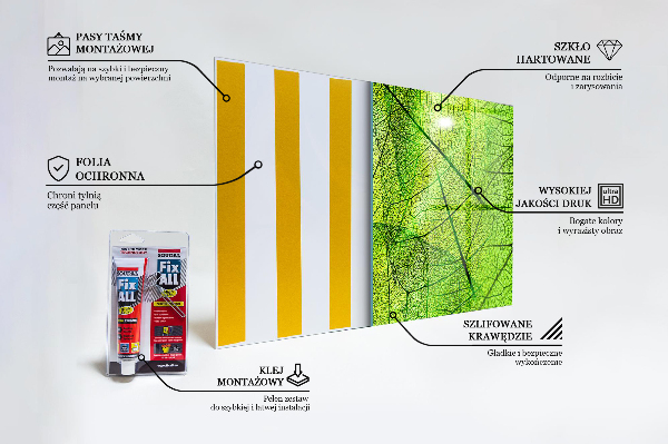 Küchenrückwand Spritzschutz Grüne Blattstruktur